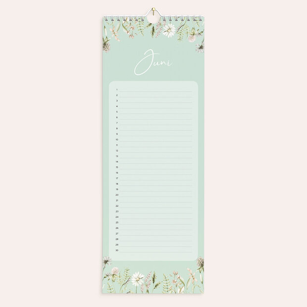 Geburtstagskalender - Bunte Blümchen