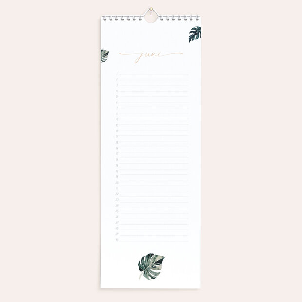 Geburtstagskalender - Blüten und Blätter