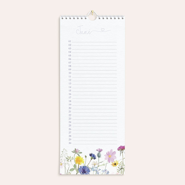 Geburtstagskalender - Geburtstagskalender Blumen