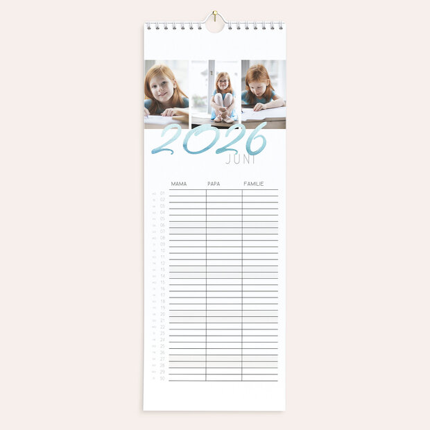 Familienkalender - Schwungvolles Jahr Familienkalender
