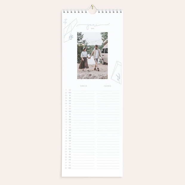 Familienkalender - Soft colours