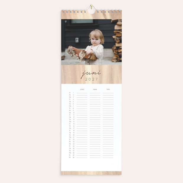 Familienkalender - Jahresringe Familienkalender