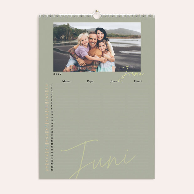 Familienkalender - Earth Tone Color