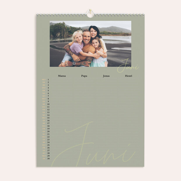 Familienkalender - Earth Tone Color