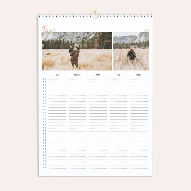 Familienkalender - Phänomenales Jahr Familienplaner