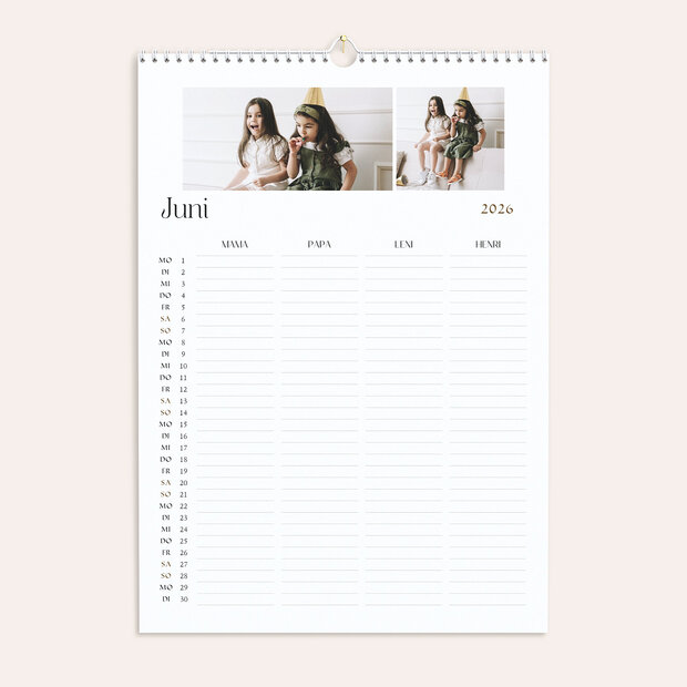 Familienkalender - Mein Lieblingsjahr