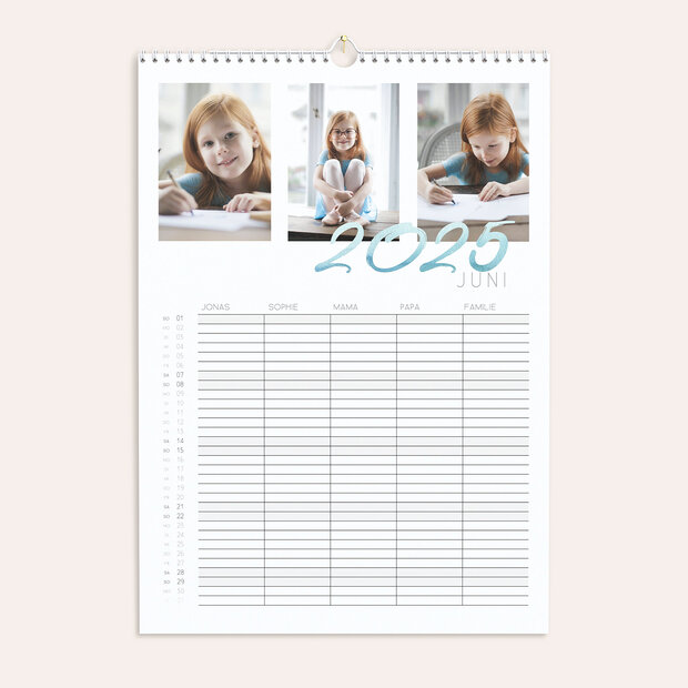 Familienkalender - Schwungvolles Jahr Familienkalender
