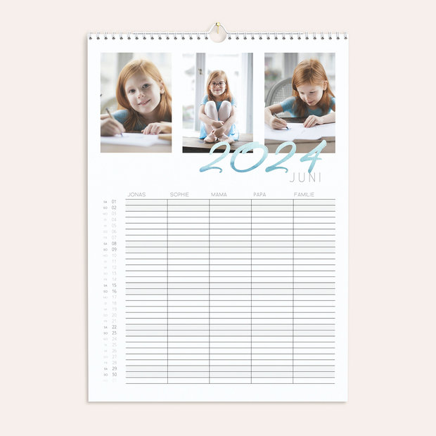 Familienkalender - Schwungvolles Jahr Familienkalender