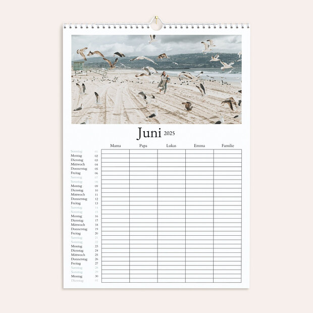 Familienkalender - Erfüllendes Jahr Familienkalender