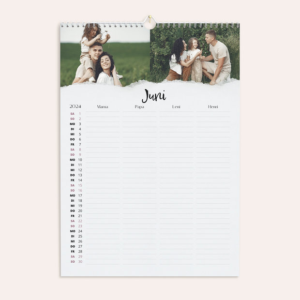 Familienkalender - Wir im Blickpunkt