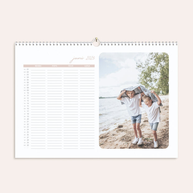 Familienkalender - Notizblatt Familienplaner