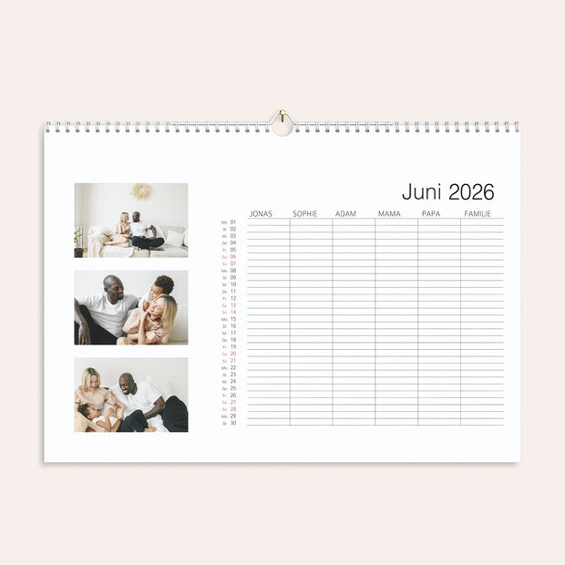 Familienkalender - Klassisch Familienplaner
