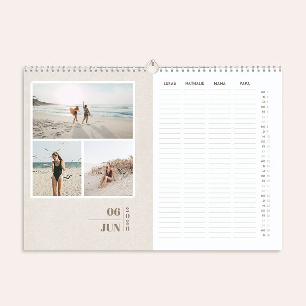 Familienkalender - Unsere Glückstage