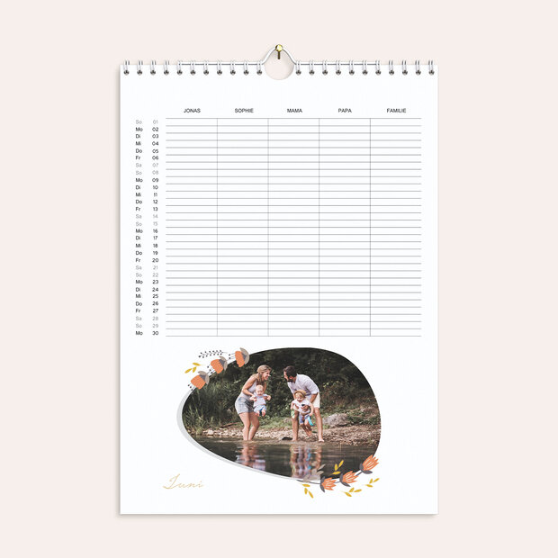 Familienkalender - Lass Blumen sprechen Familienplaner