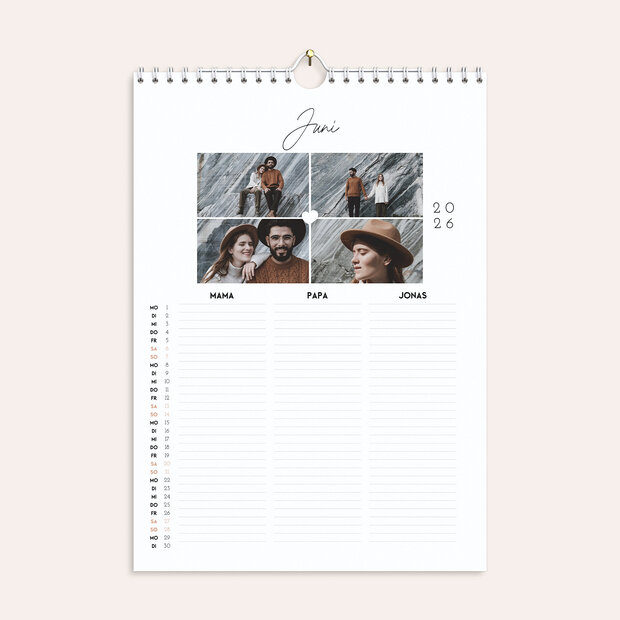 Familienkalender - Jahr voller Herzensmenschen