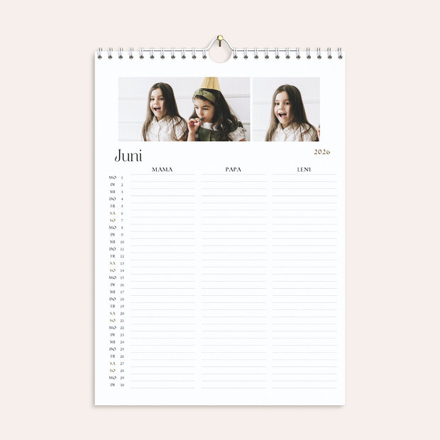 Familienkalender - Mein Lieblingsjahr