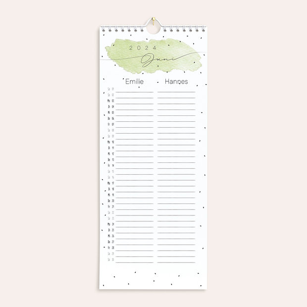 Familienkalender - Happy Dots Familienplaner