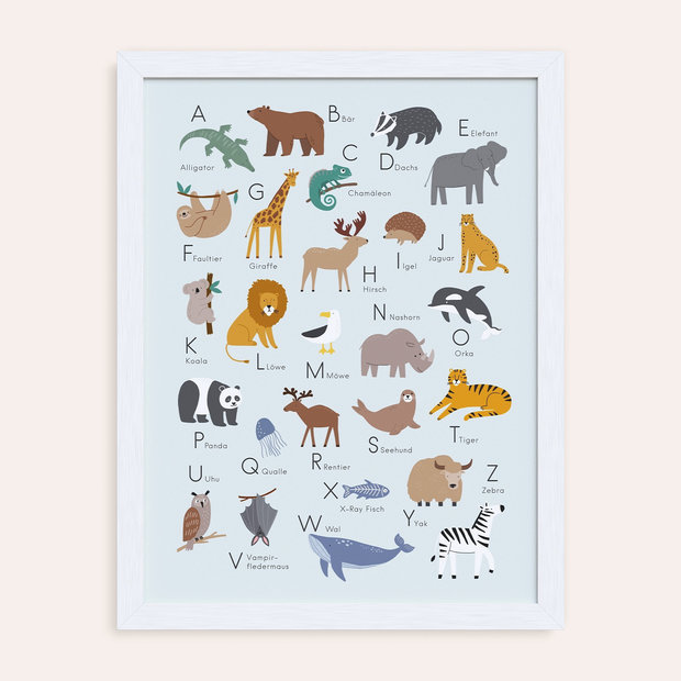 Geschenke für die Familie - Poster - Tierisches ABC