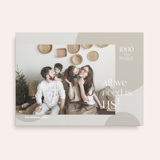 Geschenke für die Familie - Fotopuzzle 1000 Teile