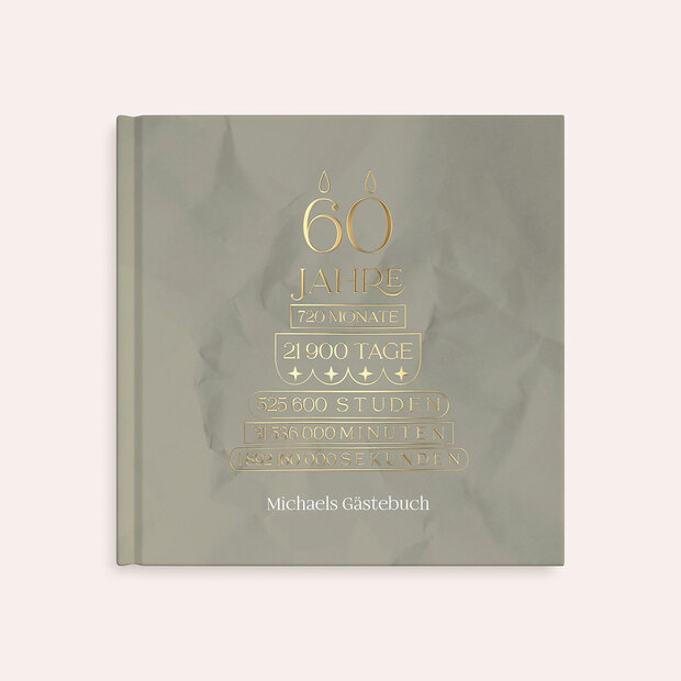 Geschenke zum 60 Geburtstag - Gästebuch – 60. Geburtstag