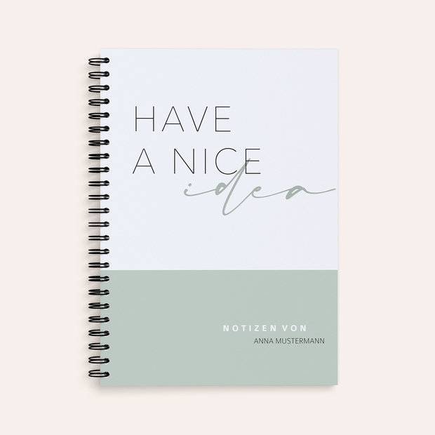Weihnachtsgeschenke - Notizbuch mit eigenem Namen