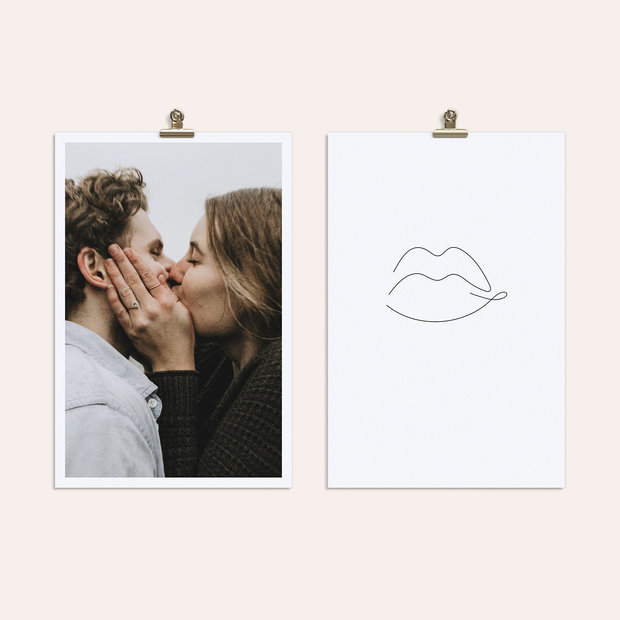 Wandbilder Wohnzimmer - Kisses for you