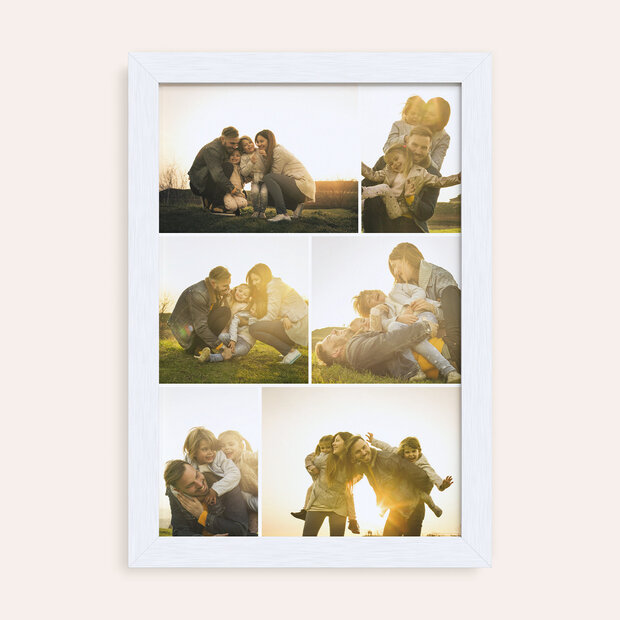 Wandbilder Wohnzimmer - Collage Vertikal