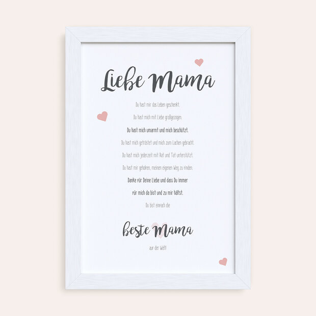 Wandbilder Wohnzimmer - Allerbeste Mama