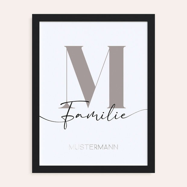 Wandbilder Wohnzimmer - Unser Familienname