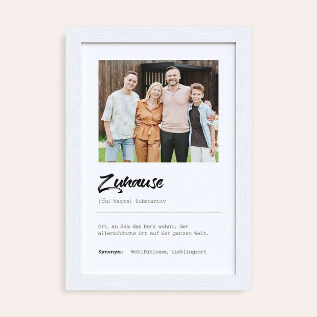 Wandbilder Küche - Wandbild “Was Zuhause bedeutet”