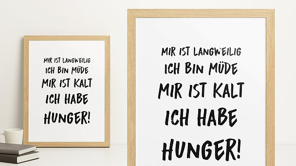 Wandbilder Küche - Hunger!