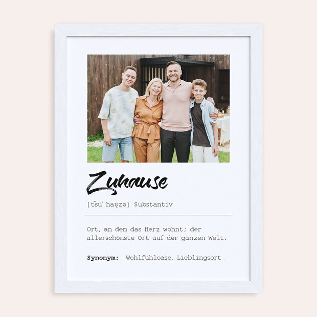 Wandbilder Küche - Wandbild “Was Zuhause bedeutet”