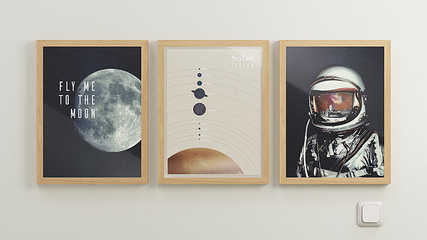 Wandbilder Arbeitszimmer - Space travel