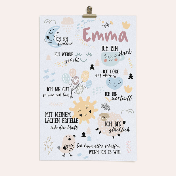 Wandbilder Kinderzimmer - Alles, was ich bin