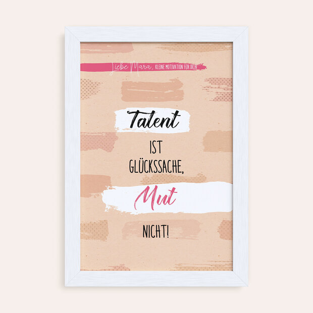 Wandbilder Kinderzimmer - Nur Mut