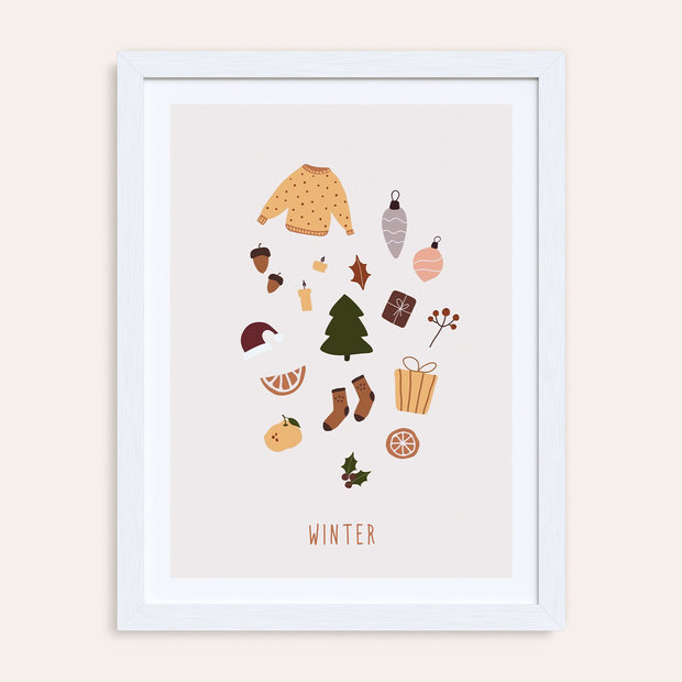 Wandbilder Kinderzimmer - Wintermagie