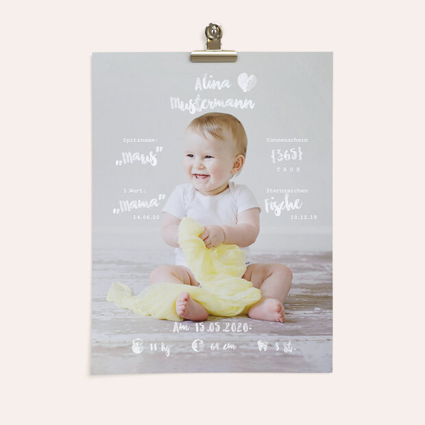 Wandbilder Babyzimmer - Mit großen Schritten