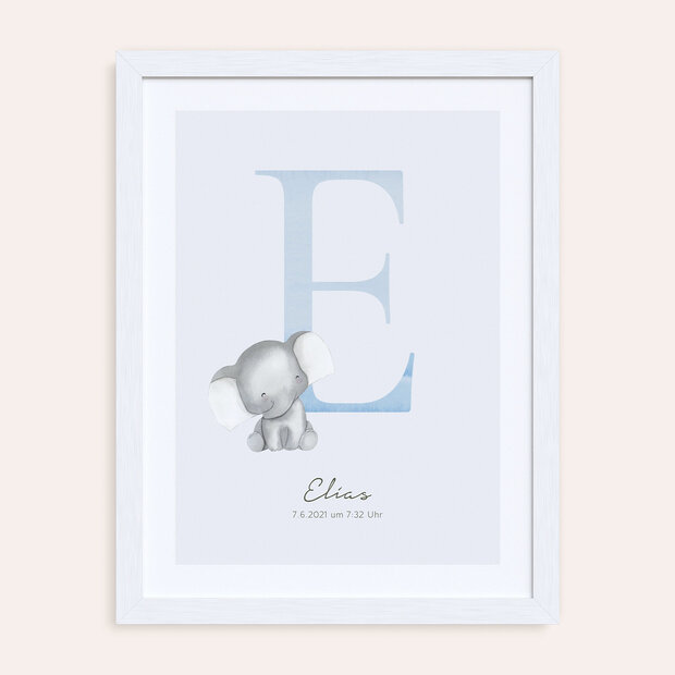 Wandbilder Babyzimmer - Einzigartiges E