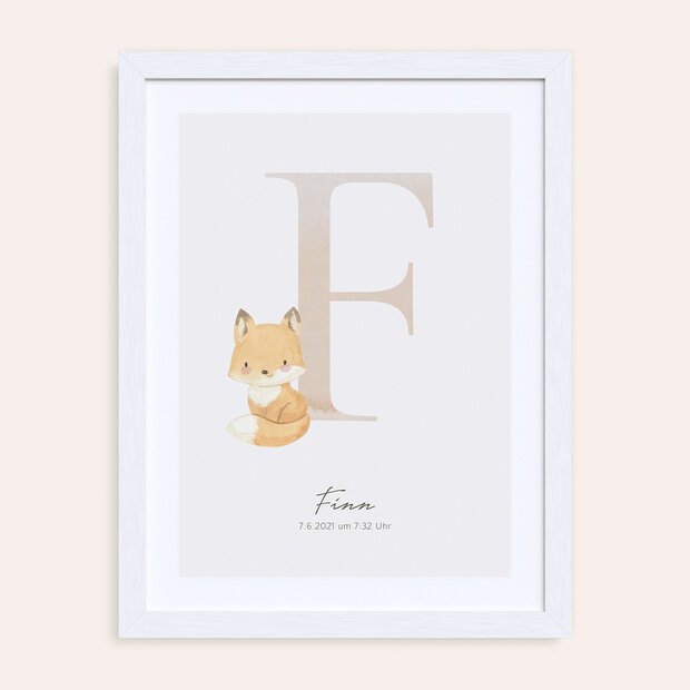 Wandbilder Babyzimmer - Fröhliches F