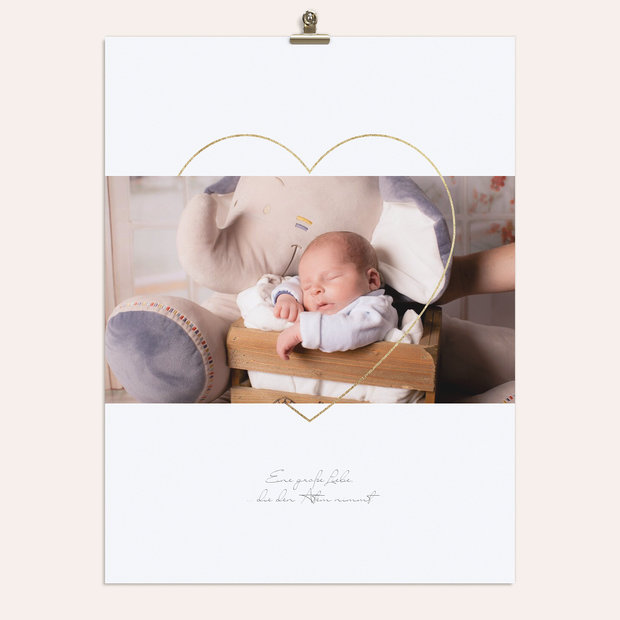 Wandbilder Babyzimmer - Kleine große Liebe