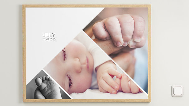 Wandbilder Babyzimmer - Triole Horizontal