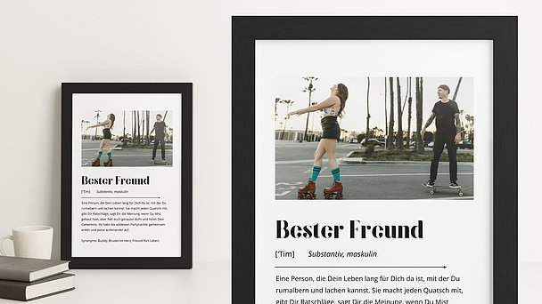 Wandbilder mit Foto - Wandbild Bester Freund