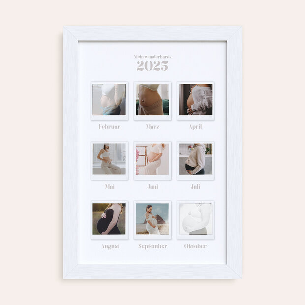 Wandbilder mit Foto - 12 Monate