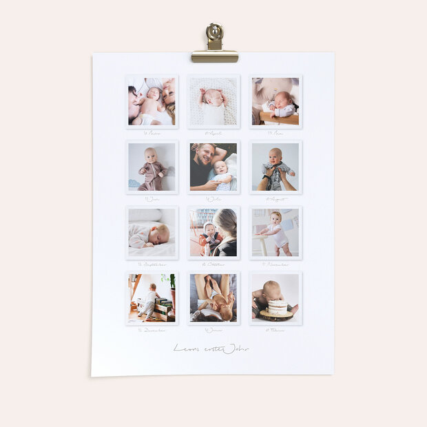 Wandbilder mit Foto - Fröhliche Babywelt