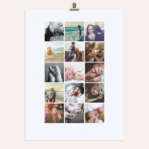 Wandbilder mit Foto - Mosaik Vertikal