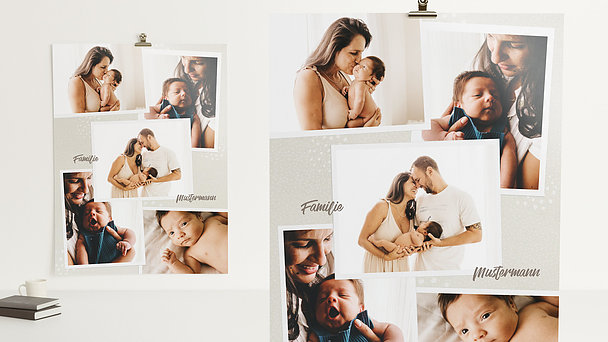 Wandbilder mit Foto - Happy family