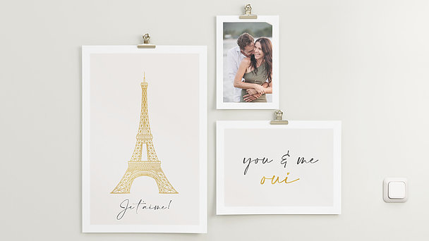 Wandbilder Urlaub - French love