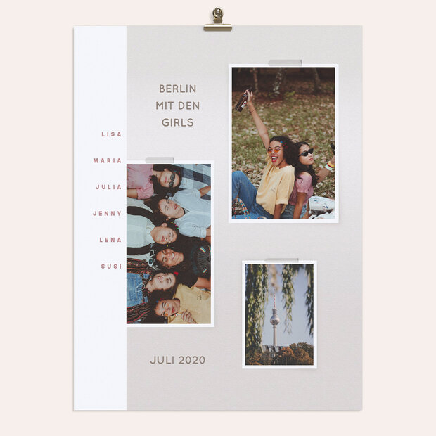 Wandbilder Urlaub - Girls on tour