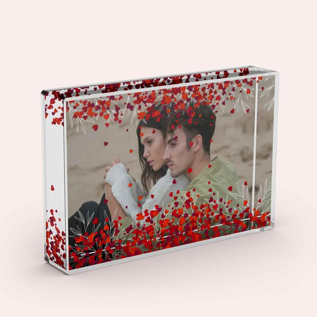 Geschenke zum Valentinstag - Schüttelrahmen Herzen 