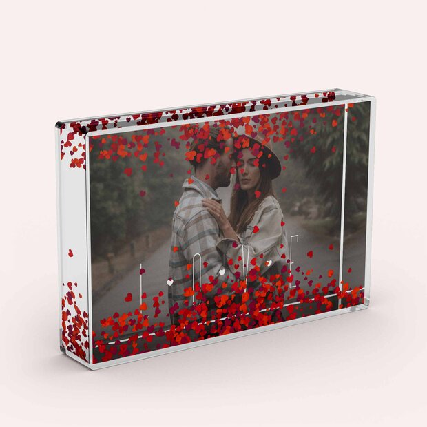 Geschenke zum Valentinstag - Schüttelrahmen Herzen 